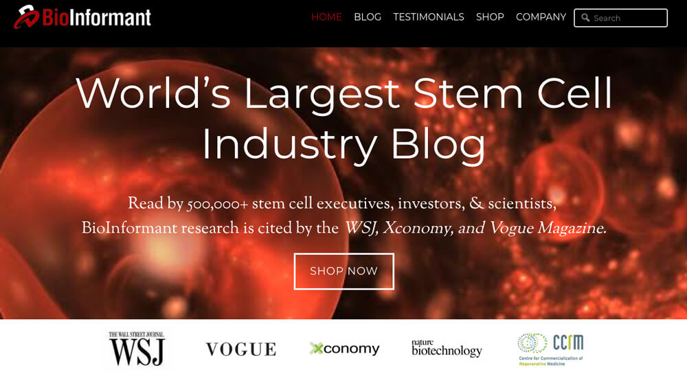 BioInformant - Stem Cell News