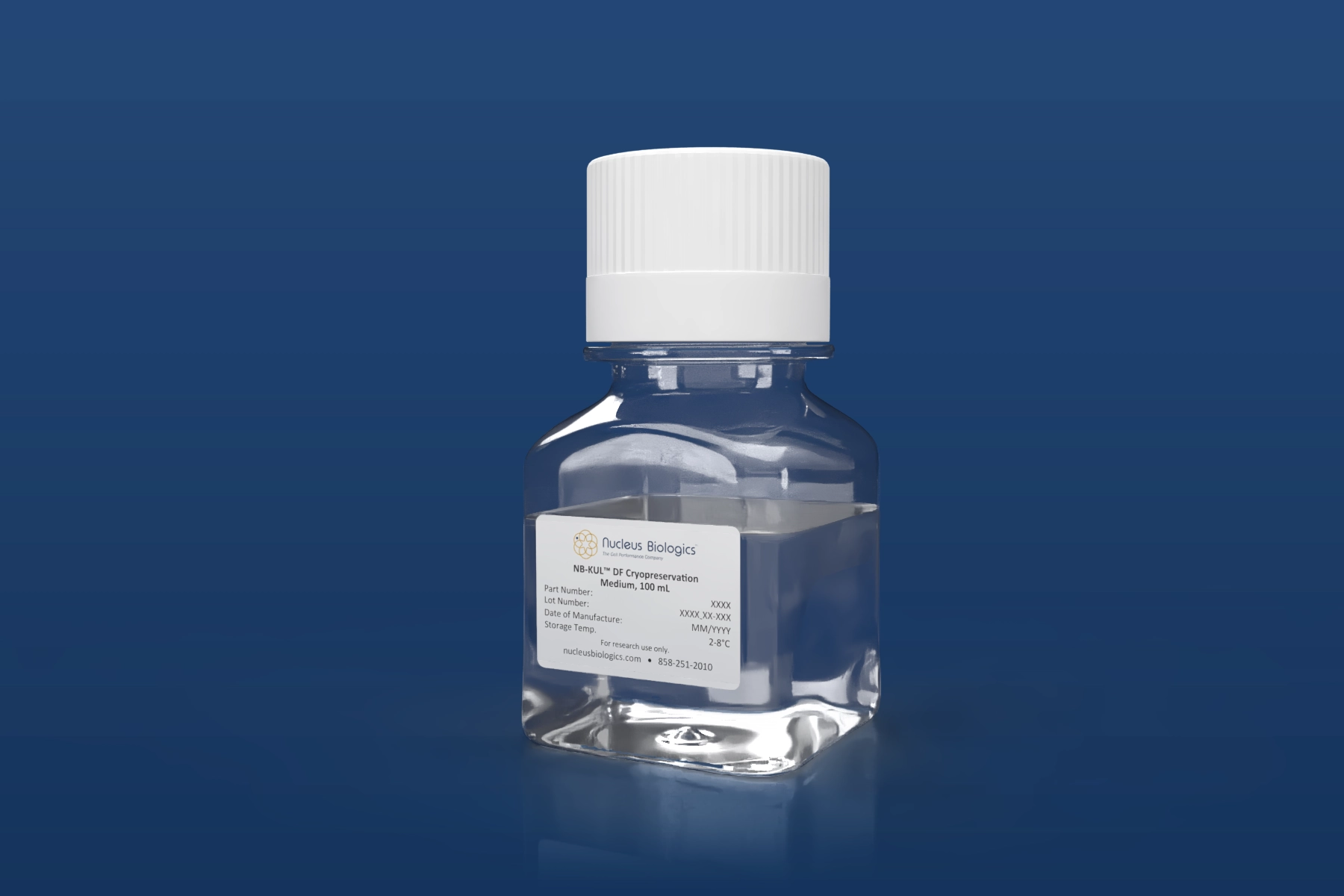 NB-KUL DF is a chemically-defined, DMSO-free cryopreservation media.